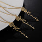 To My Friend | Never Forget That I Love You | Flower Name Necklace
