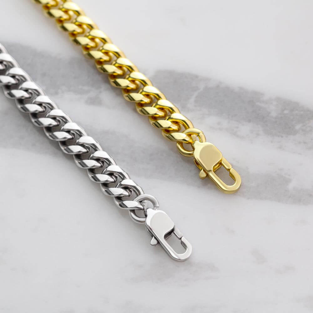 No Rain No Flowers - Never Forget That I Love You - Cuban Link Chain