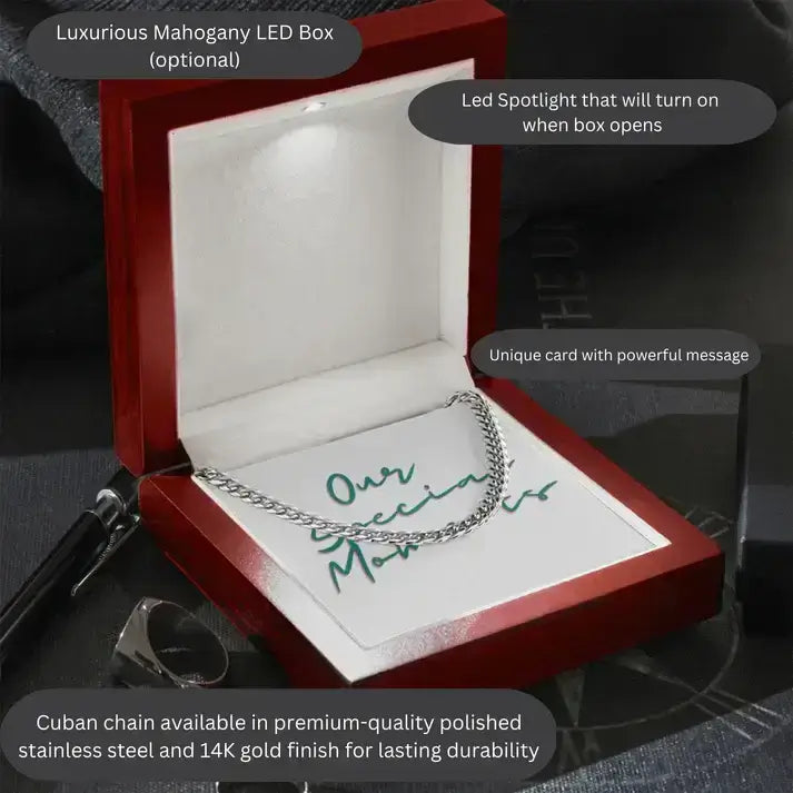 To My Amazing Son - I Believe In You - Cuban Link Chain