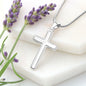 To My Son - I Believe In You - Personalized Stainless Steel Cross Necklace