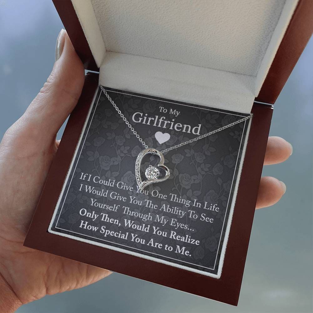 To My Girlfriend - If I Could Give You One Thing - Forever Love Necklace
