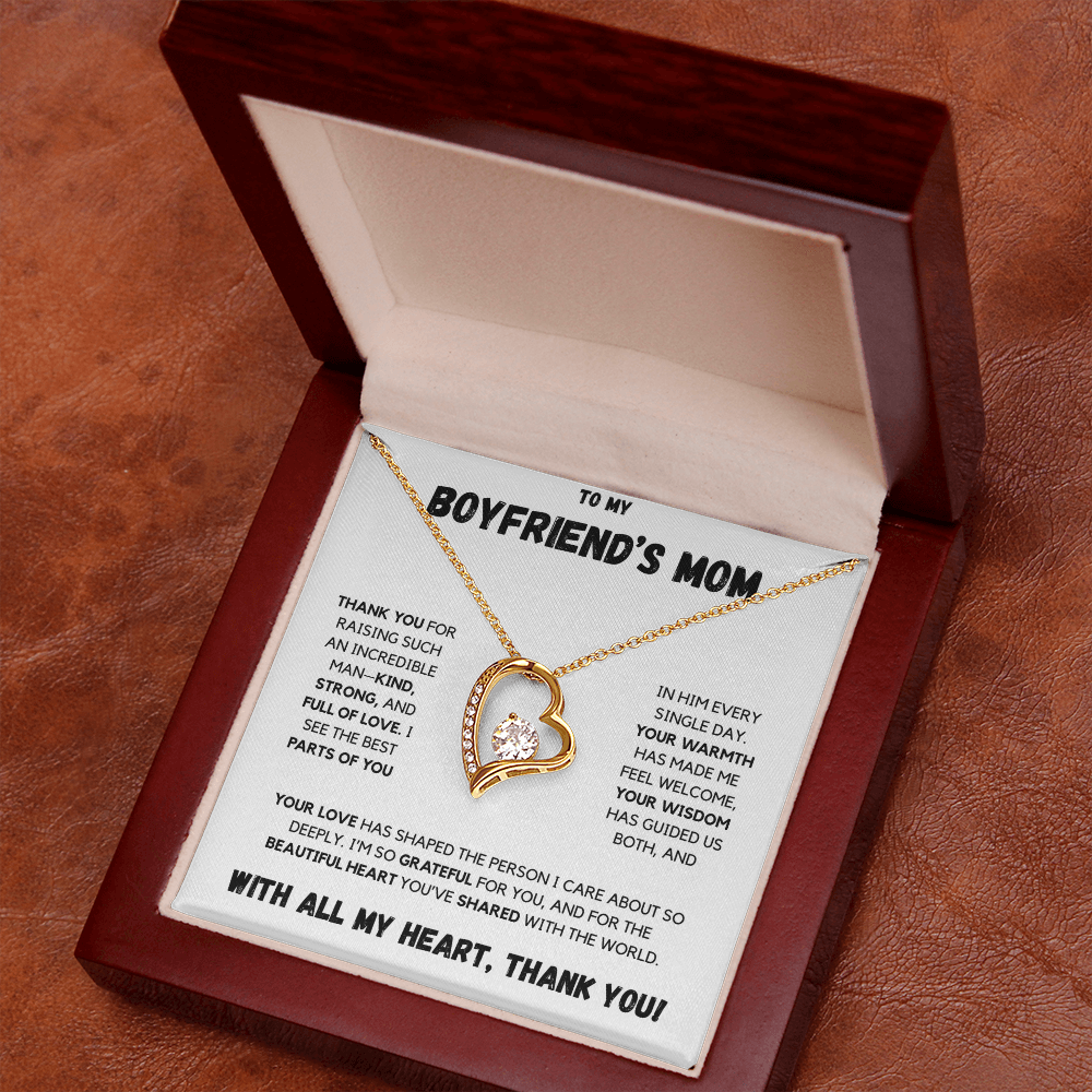 To My Boyfriend's Mom | Forever Love Necklace | With All My Heart