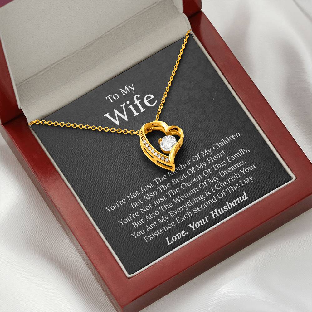 To My Wife - Beat Of My Heart - Forever Love Necklace