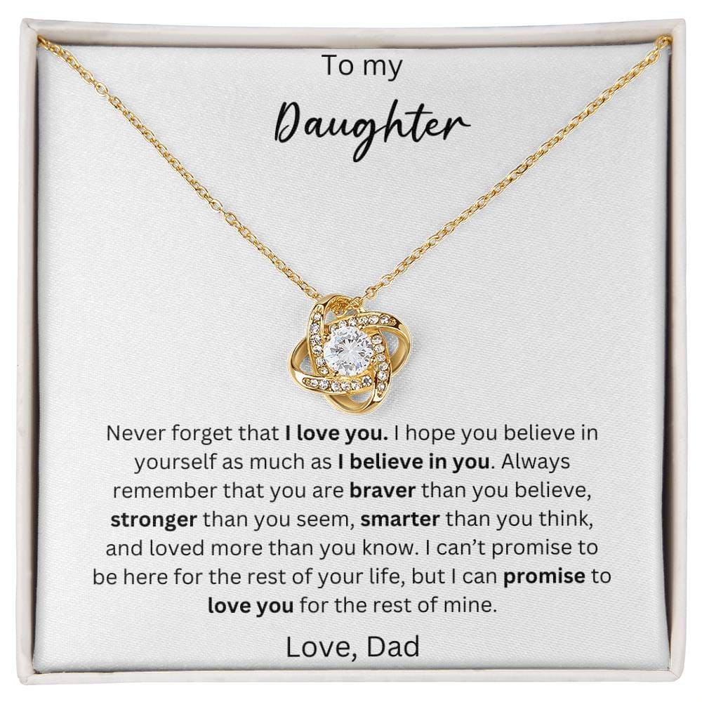 To My Daughter - You Are Wonderful - Crown Love Necklace