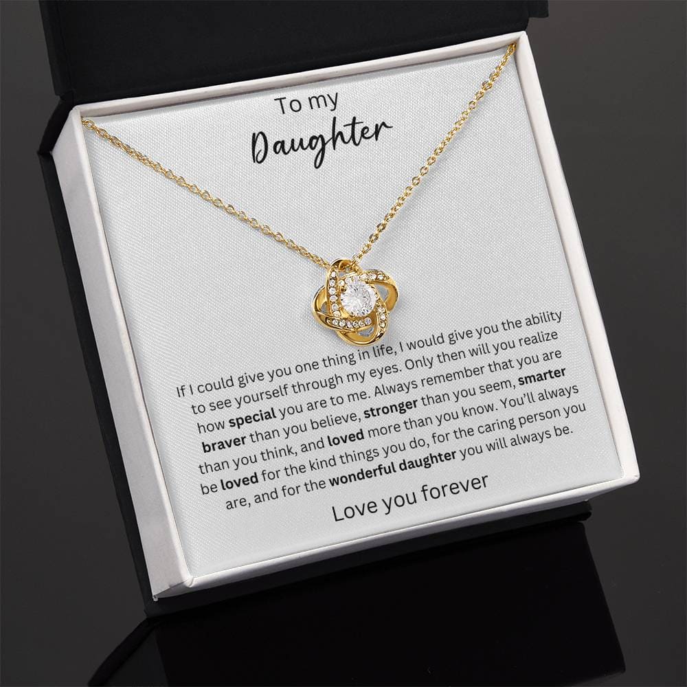 To My Daughter - You Are Braver Than You Think - Crown Love Necklace
