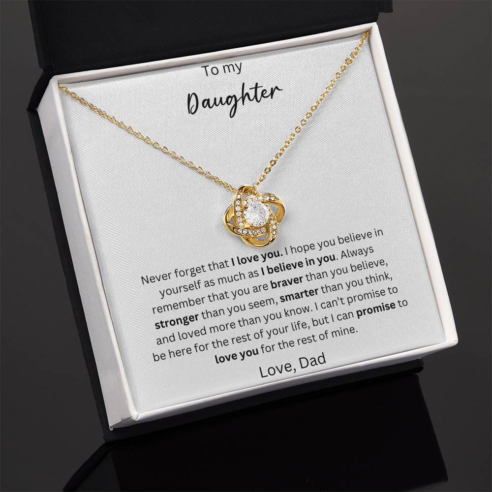 To My Daughter - You Are Wonderful - Crown Love Necklace