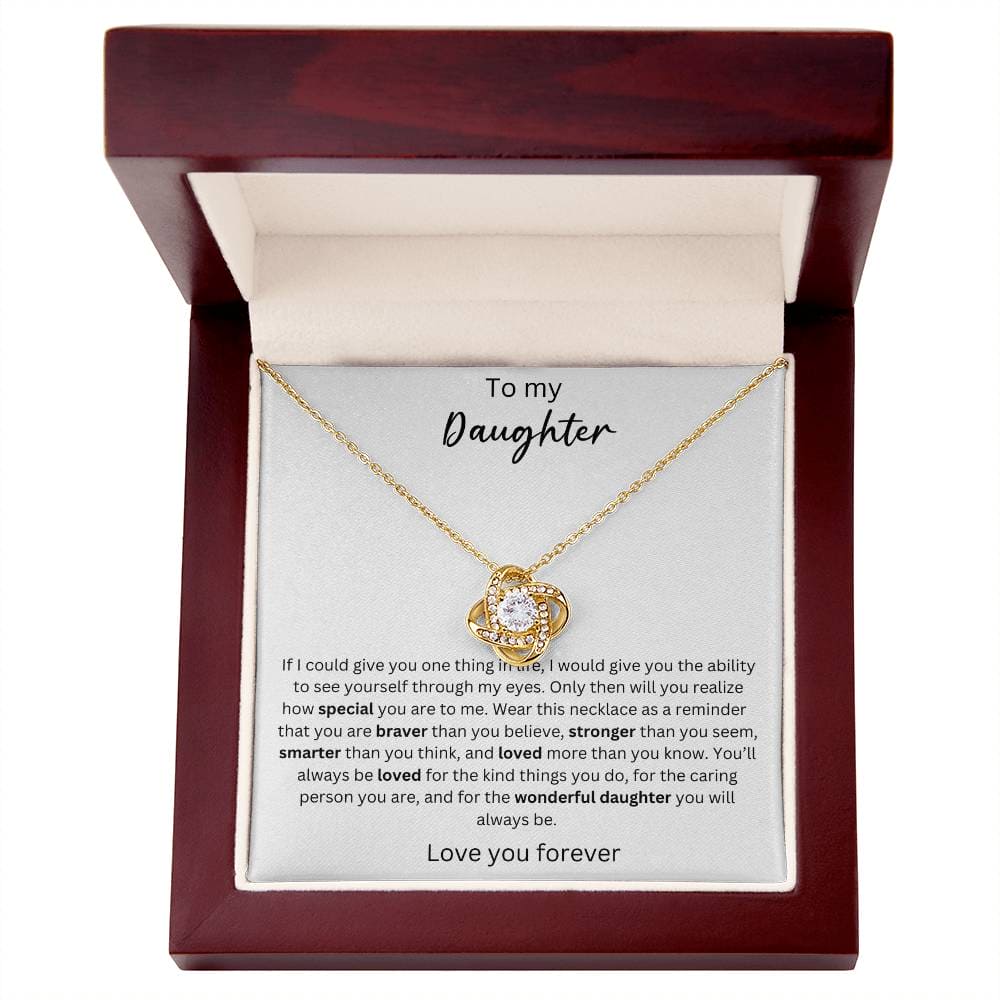 To My Daughter - You Are Smarter Than You Think - Crown Love Necklace