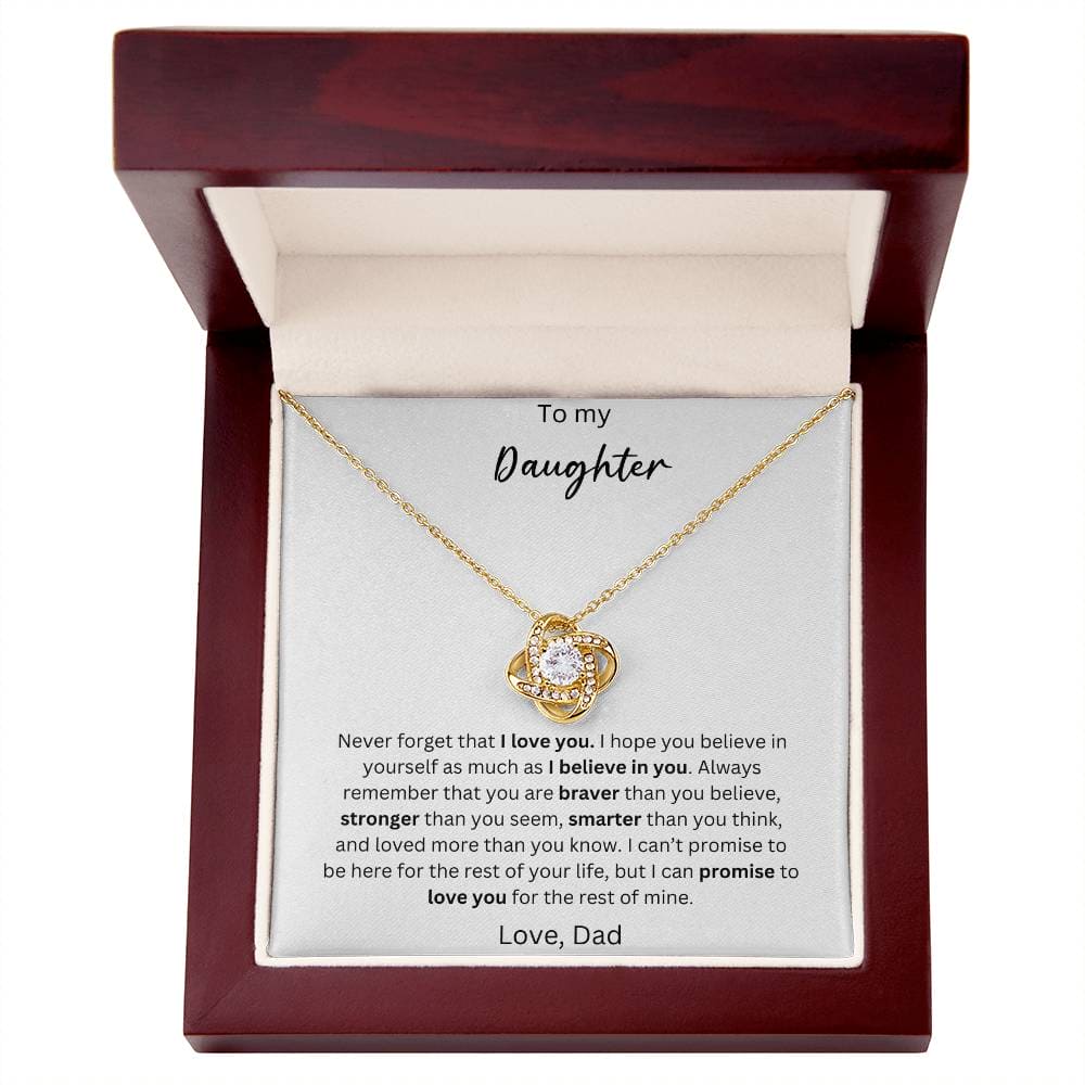 To My Daughter - You Are Wonderful - Crown Love Necklace