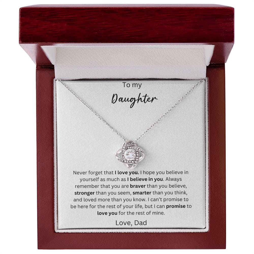 To My Daughter - You Are Wonderful - Crown Love Necklace
