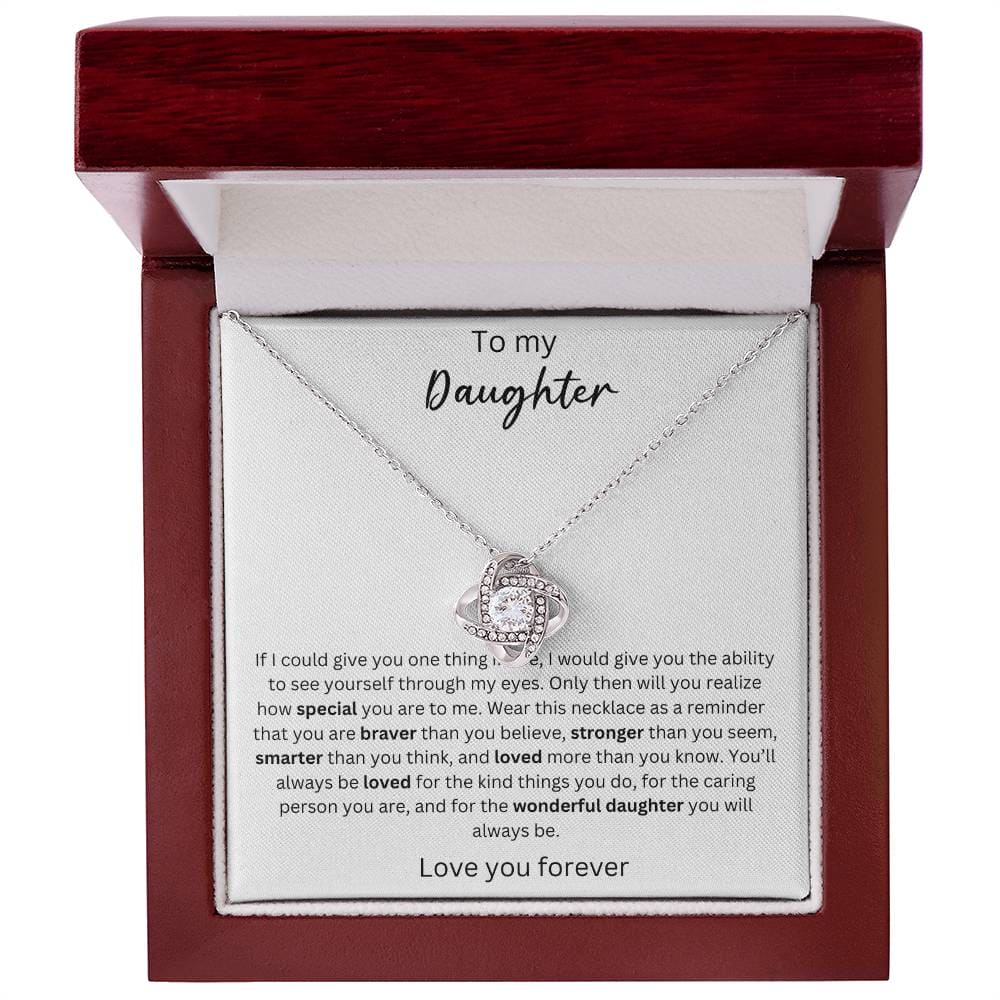 To My Daughter - You Are Smarter Than You Think - Crown Love Necklace