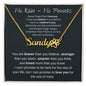 No Rain - No Flowers | I Love You | Paw Print Name Necklace