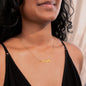 No Rain - No Flowers | I Love You | Paw Print Name Necklace