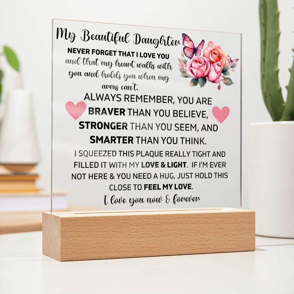 To My Daughter - You Are Smarter Than You Think - Square Acrylic Plaque