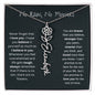 No Rain, No Flowers - Never Forget That I Love You - Birth Flower Name Necklace