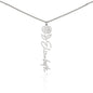 No Rain No Flowers - Learn, Grow & Keep Shining - Flower Name Necklace