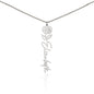 To My Daughter - Never Forget - Birth Flower Name Necklace