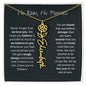 No Rain - No Flowers - Never Forget That We Love You | Birth Flower Name Necklace