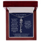 To Our Wonderful Daughter - Never Forget That We Love You - Flower Name Necklace