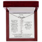 To My Daughter - Never Forget - Birth Flower Name Necklace