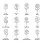 No Rain No Flowers - Learn, Grow & Keep Shining - Flower Name Necklace