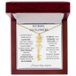 No Rain No Flowers - Learn, Grow & Keep Shining - Flower Name Necklace