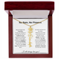 No Rain, No Flowers | I Will Always Love You | Personalized Flower Name Necklace