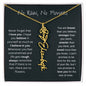 No Rain, No Flowers - Never Forget That I Love You - Birth Flower Name Necklace