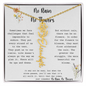 No Rain No Flowers - Personalized Flower Name Necklace