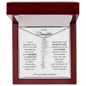 To My Daughter - You Are Brilliant - Flower Name Necklace
