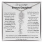To My Wonderful Bonus Daughter | Never Forget How Truly Loved You Are | Flower Name Necklace