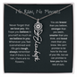 No Rain - No Flowers - Never Forget That We Love You | Birth Flower Name Necklace