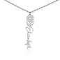 No Rain, No Flowers | I Will Always Love You | Personalized Flower Name Necklace