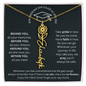 She Believed She Could So She Did - Flower Name Necklace