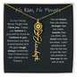 To My Friend | Never Forget That I Love You | Flower Name Necklace