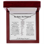No Rain, No Flowers | I Will Always Love You | Personalized Flower Name Necklace