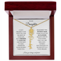 To My Daughter - You Are Brilliant - Flower Name Necklace