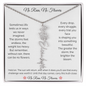 No Rain No Flower - The Greater The Storm The Brighter The Bloom - Flower Name Necklace