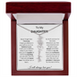 To My Daughter | I Will Always Love You | Personalized Flower Name Necklace