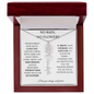No Rain No Flowers - Learn, Grow & Keep Shining - Flower Name Necklace
