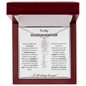 To My Goddaughter | I Will Always Love You | Personalized Flower Name Necklace