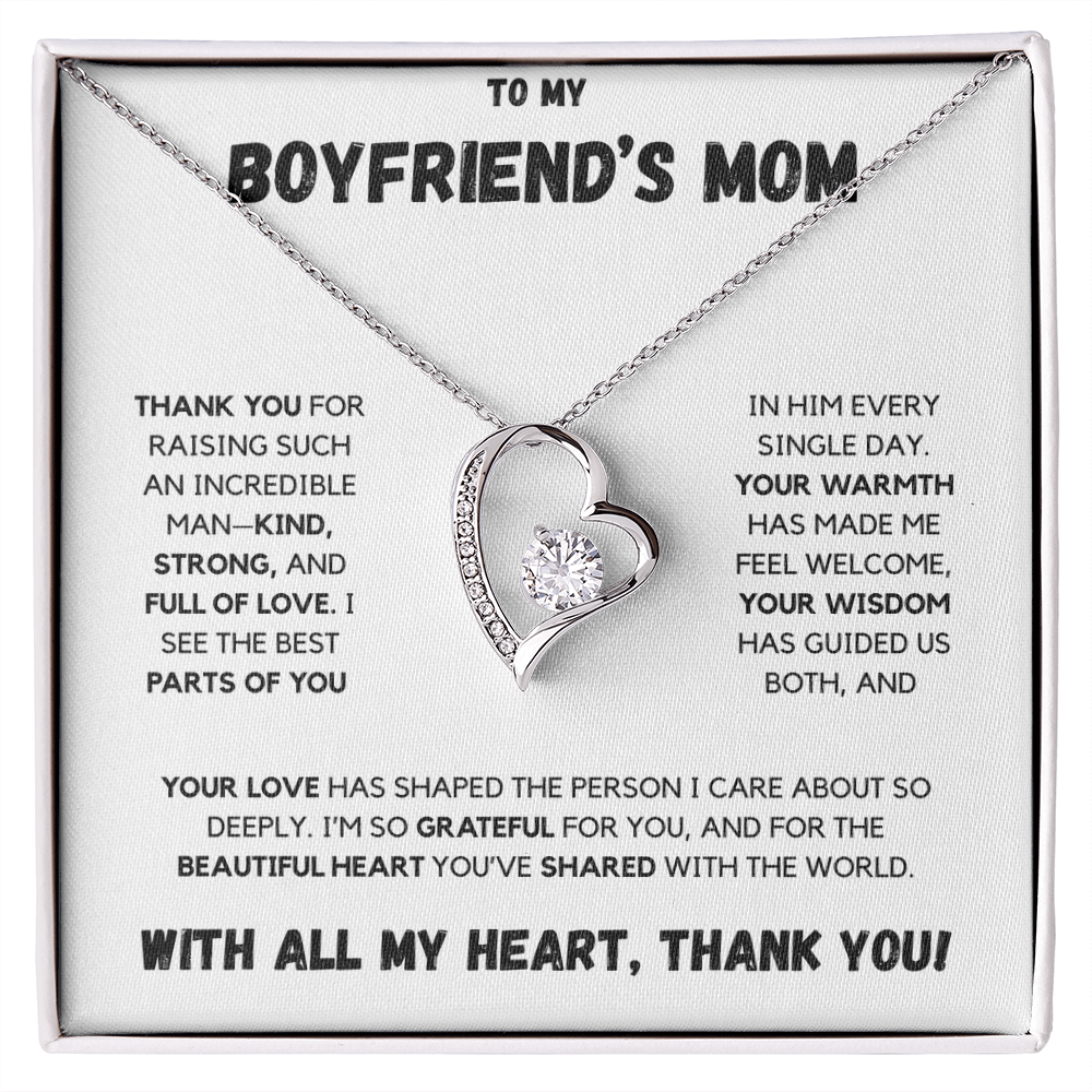 To My Boyfriend's Mom | Forever Love Necklace | With All My Heart
