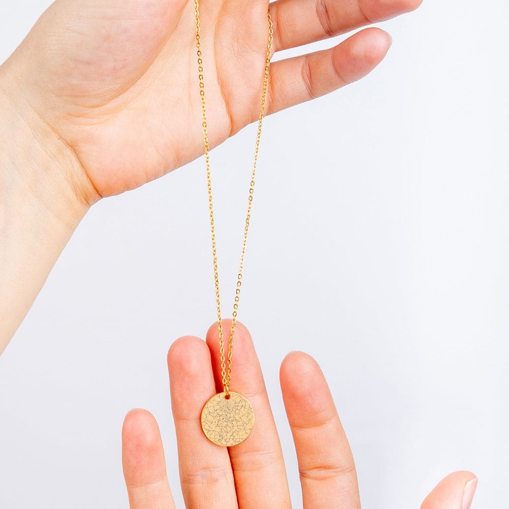 Personalized Star Map Necklace - Born Under These Stars