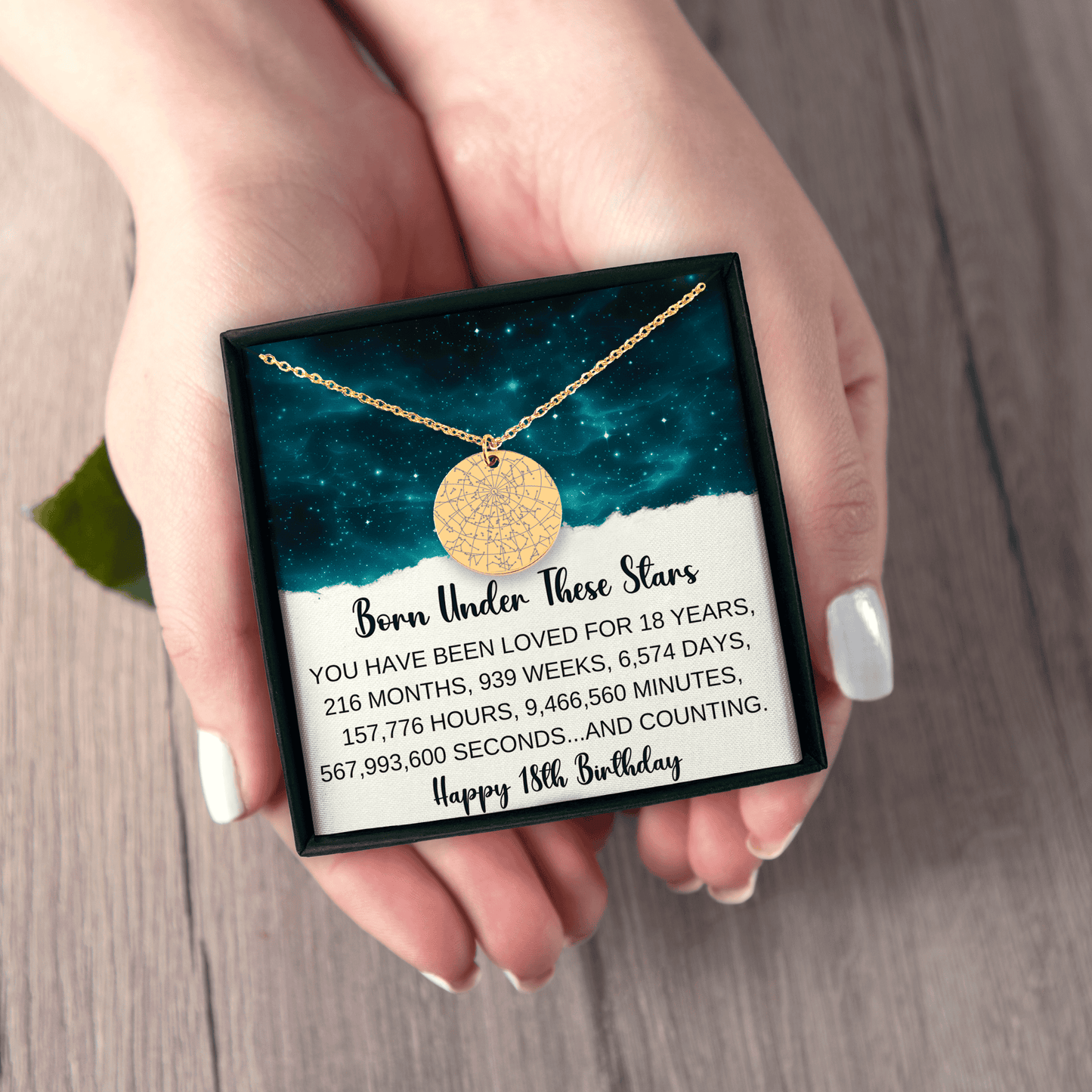 Personalized Star Map Necklace - Born Under These Stars