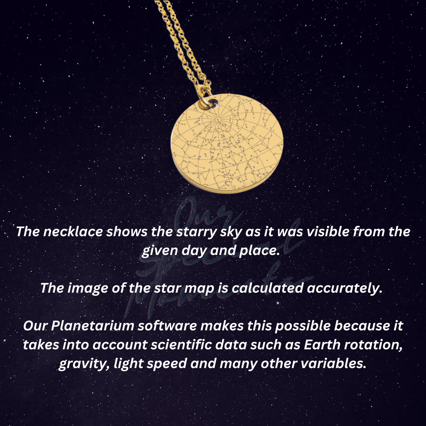 Personalized Star Map Necklace - Born Under These Stars