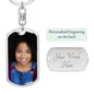 Personalized Photo Keychain - Graphic Dog Tag Keychain