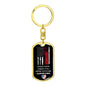 Drive Safe I Need You Here With Me - Trucker Husband Graphic Dog Tag Keychain