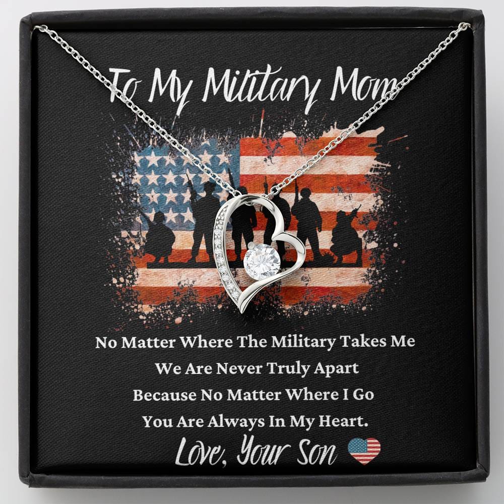 Military clearance mom necklace