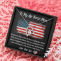 To My Air Force Mom - No Matter - Forever Love Necklace
