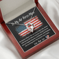 To My Air Force Mom - No Matter - Forever Love Necklace