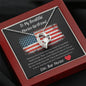 To My Beautiful Marine Girlfriend - Wherever The Journey Takes Us - Forever Love Necklace